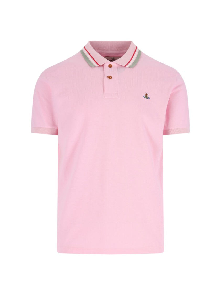 Vivienne Westwood "Orb" Polo Shirt Pink
