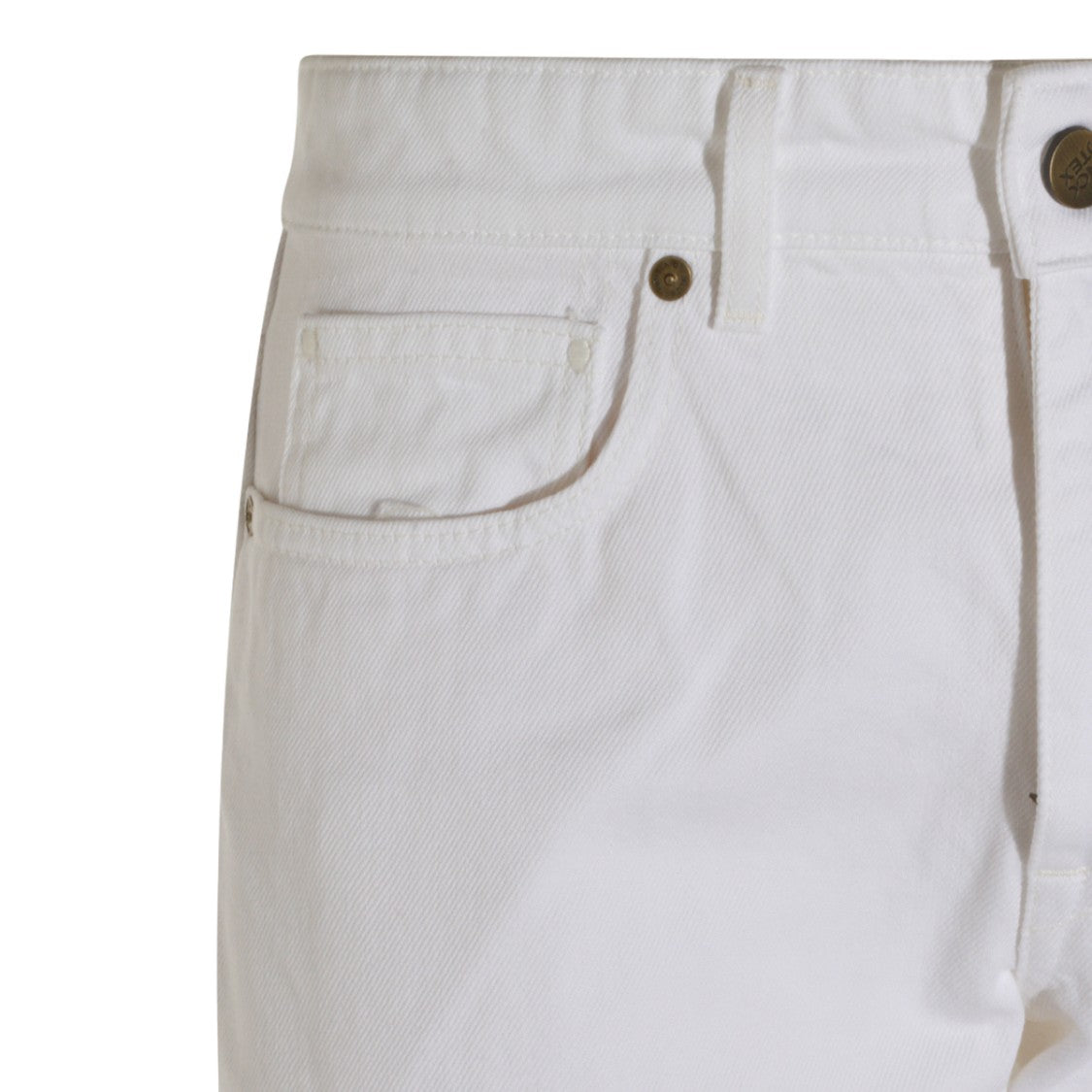 Incotex Blue Division Slim-Fit White Denim Jeans With Five-Pocket Design