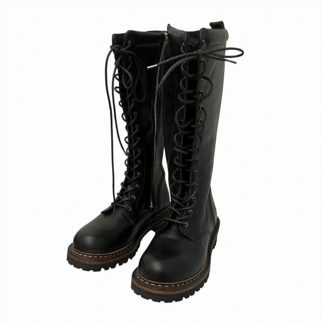 Our Legacy Tall Lace-Up Boots With Vibram Sole
