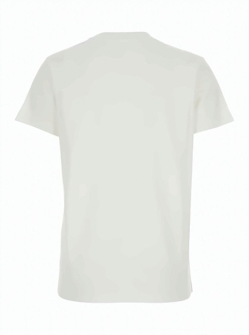 Moncler Short-Sleeved Minimalist T-Shirt With Embroidered Detail