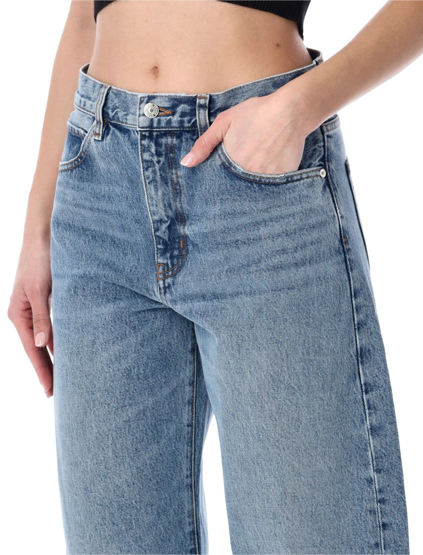 Frame The Bubble Crop High-Rise Jeans