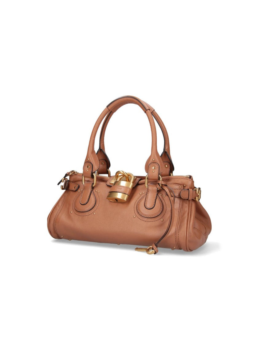 Chloé Brown Paddington Structured Leather Bag