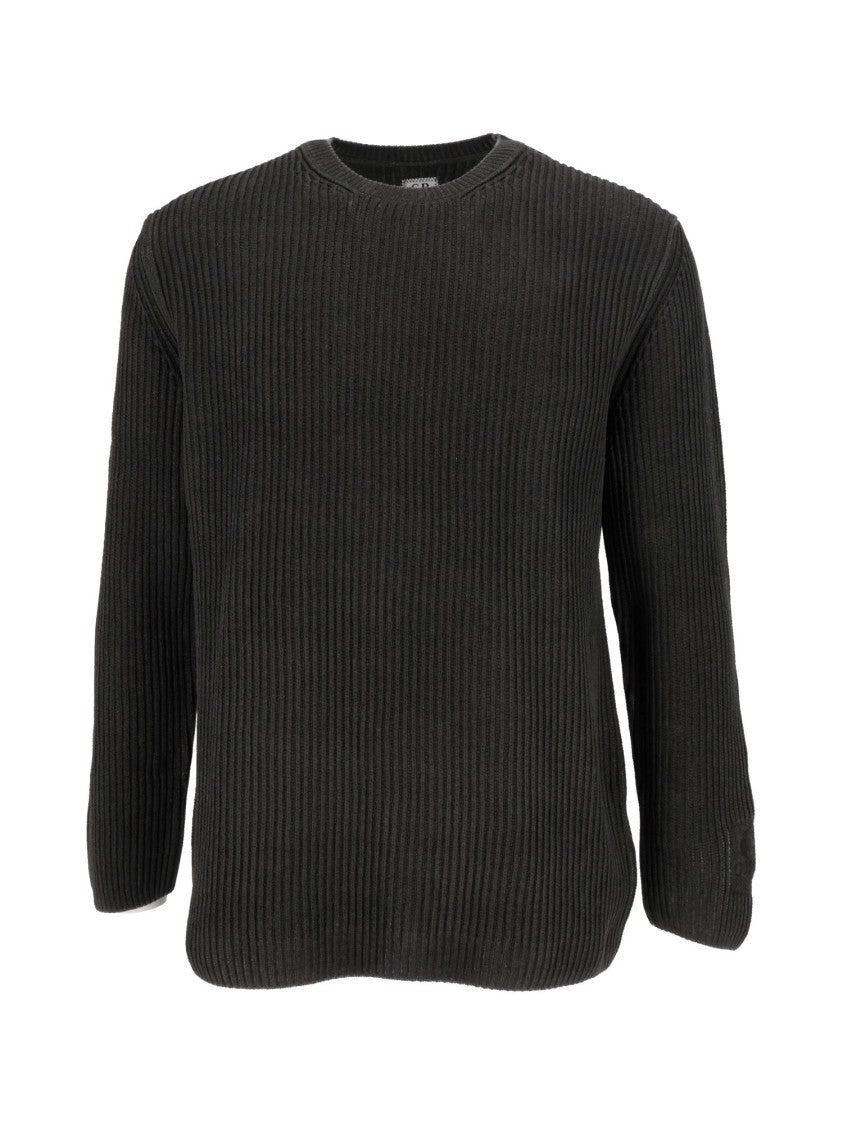 C.P. Company Ribbed Knit Crew Neck Sweater