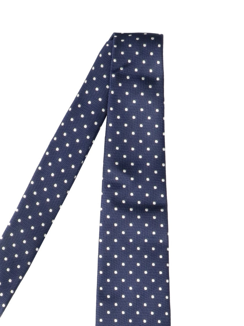 Tom Ford Polka Dot Mulberry Silk Necktie With Adjustable Length
