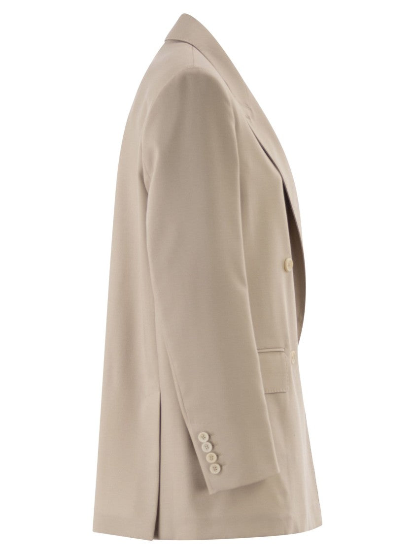 Max Mara Mxmmitico - Double-Breasted Blazer In Wool/Mohair/Silk Blend
