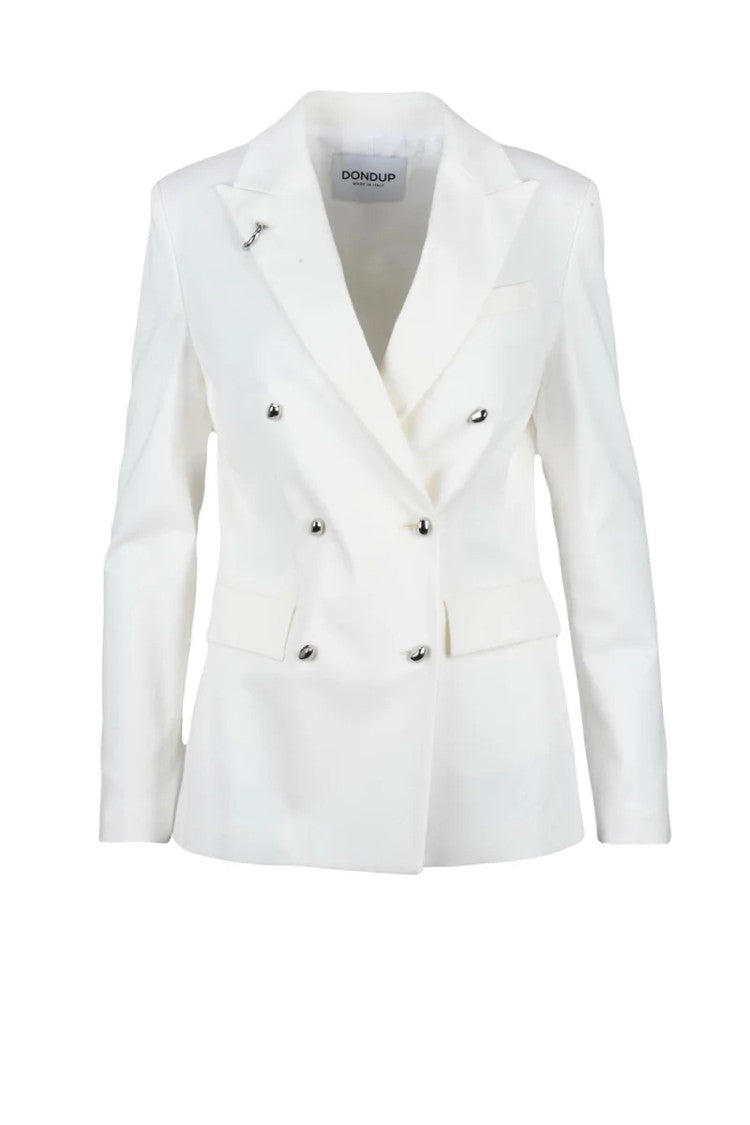 Dondup Double-Breasted Jacket - White