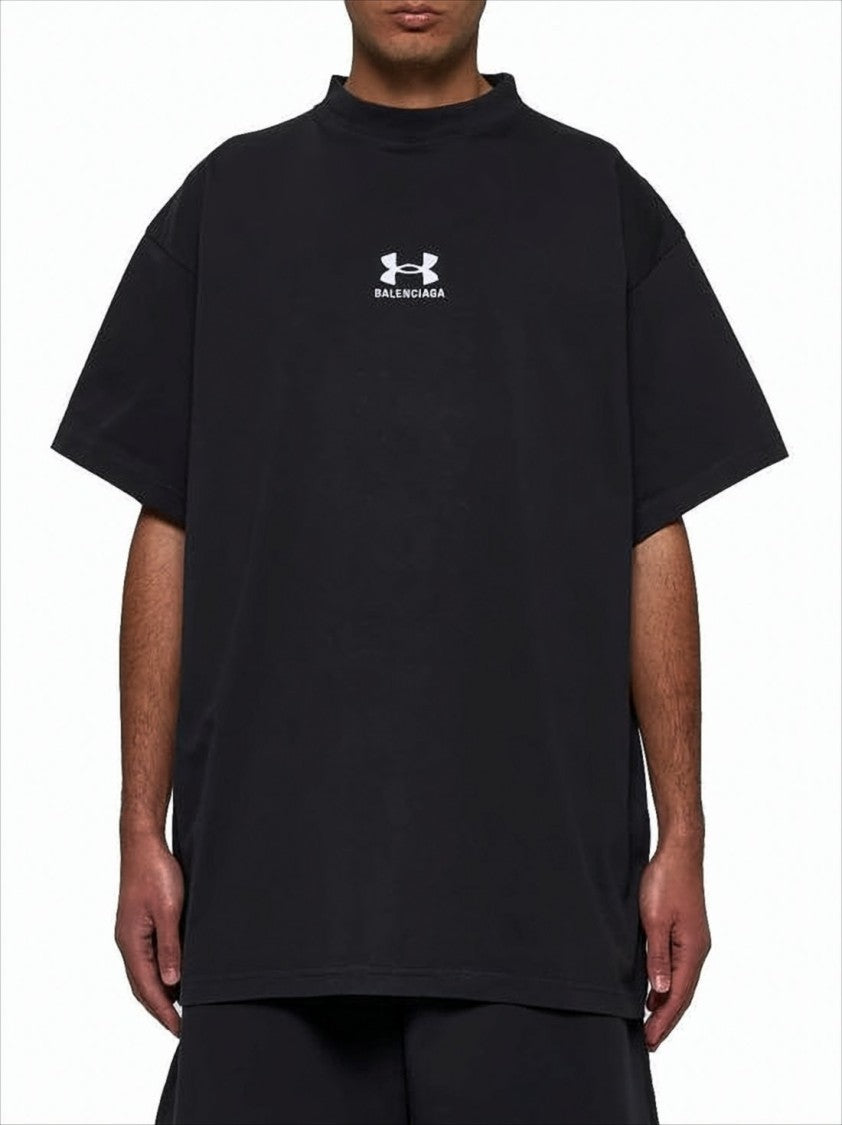 Balenciaga Short-Sleeved Cotton T-Shirt With Minimalist Logo