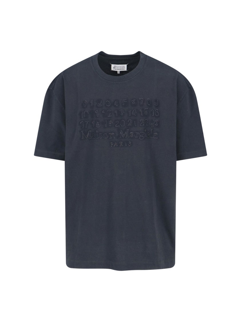 Maison Margiela Grey T-Shirt And Polo Collection With Cuts