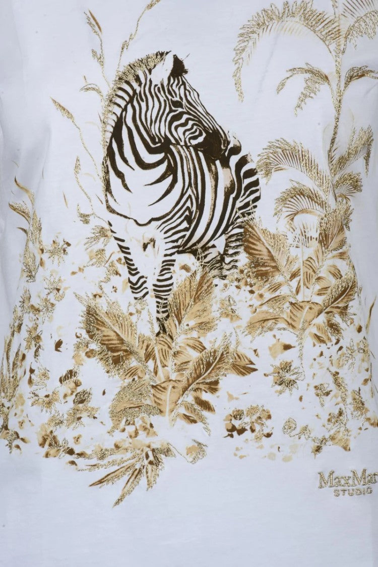Max Mara White Cotton T-Shirt