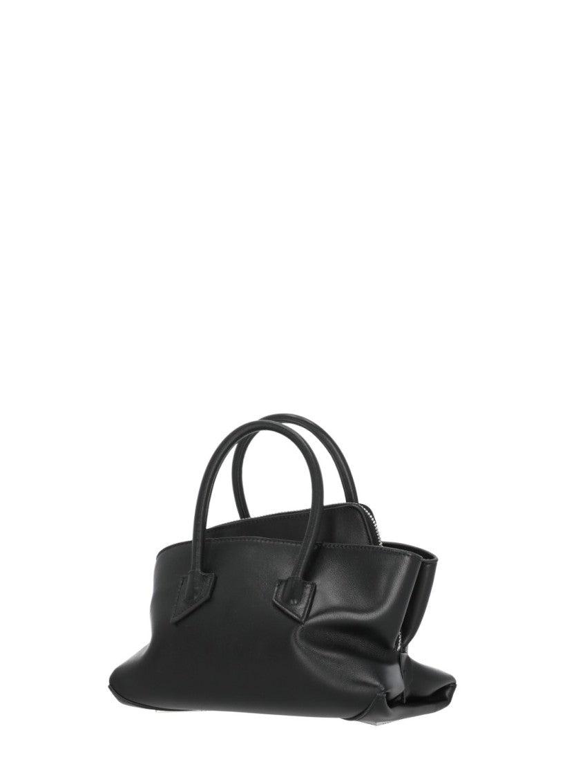 The Attico La Passeggiata Mini Bag With Structured Silhouette And Embossed Logo