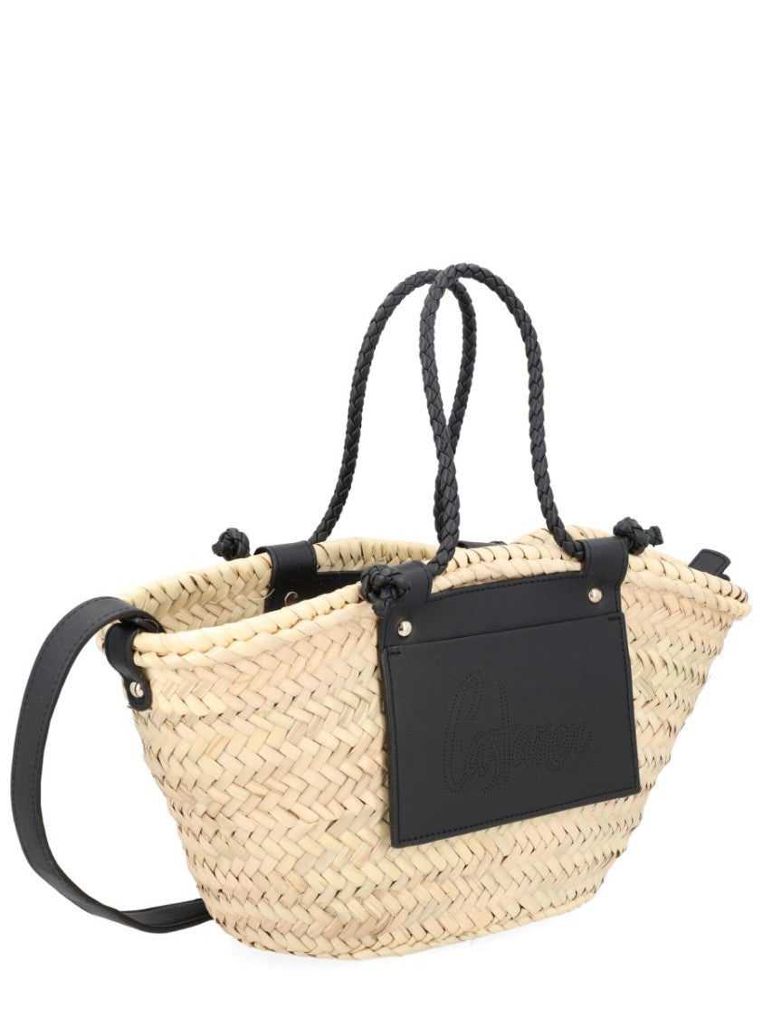 Castaner Mini Campania Palm Leaf Leather Tote Bag