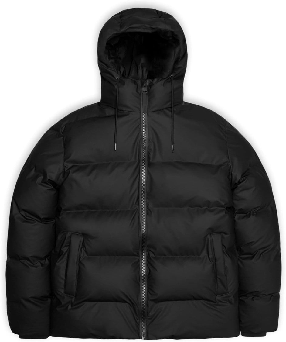 Rains Boxy Black Puffer Jacket