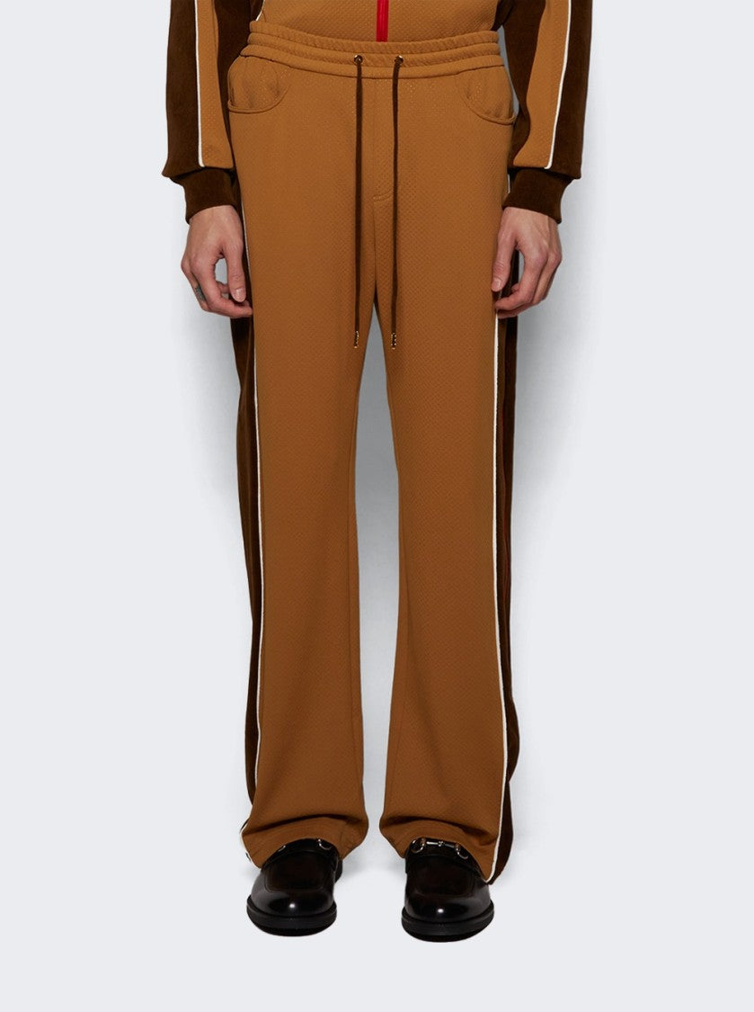 Casablanca Two Tone Track Pant - Biege And Brown