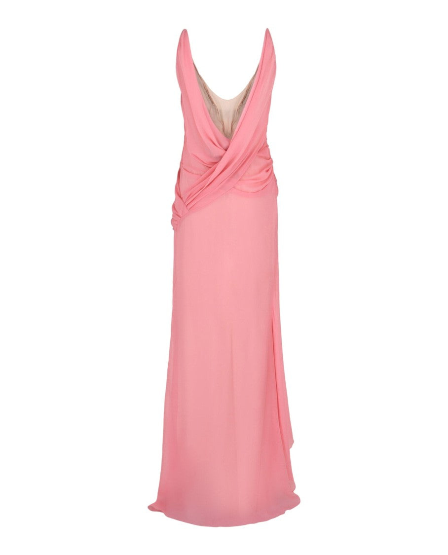 Givenchy Draped Chain Dress With Chains