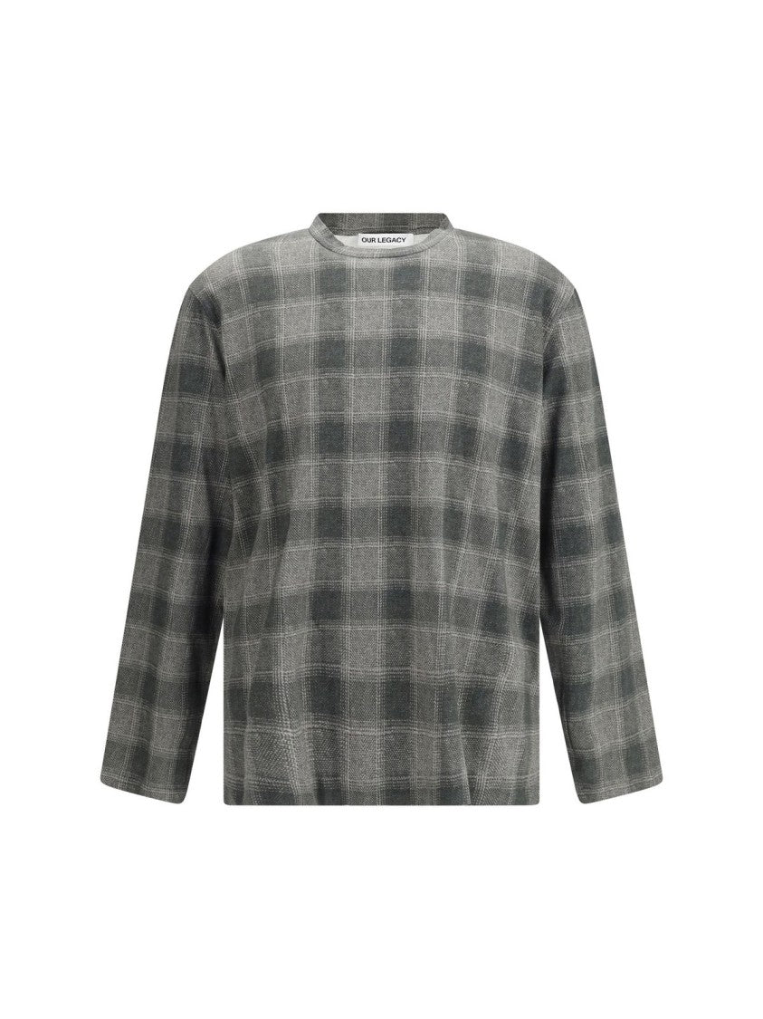 Our Legacy Oakland Check T-Shirt – Grey