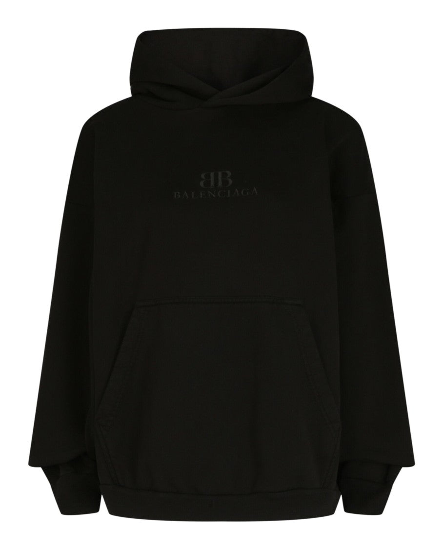 Balenciaga Embroidered Double B Logo Hoodie