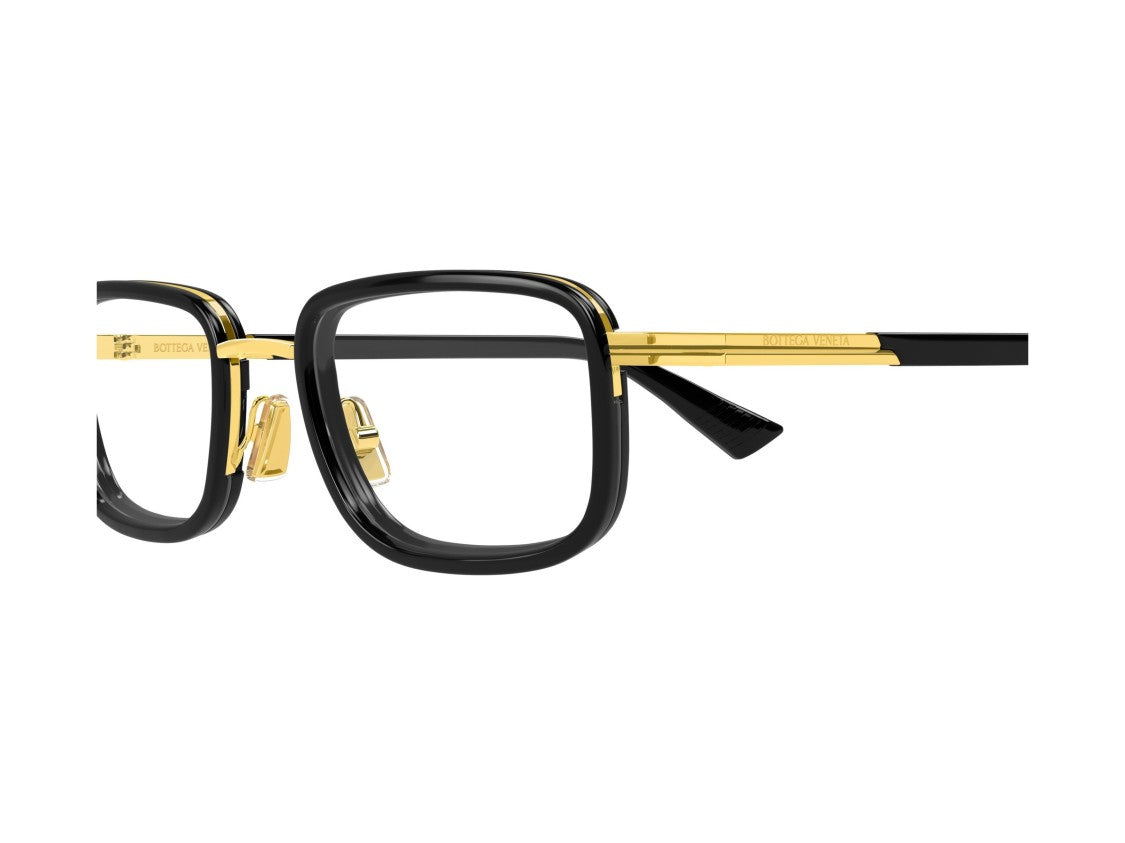 Bottega Veneta Gold Bv1464o Bold Square Eyeglasses