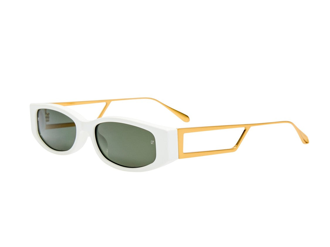 Linda Farrow Gold Lfl1649 Metal Geometric Sunglasses