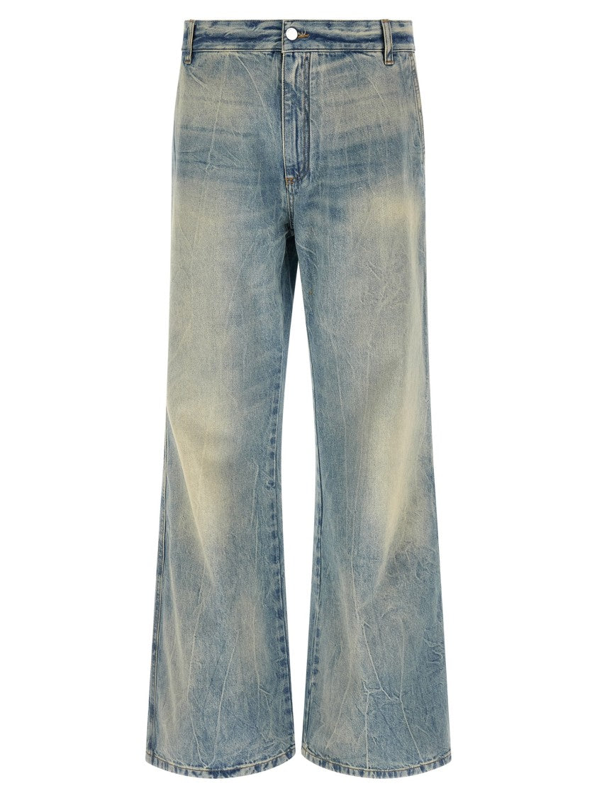 Amiri 'Checkered Repair Bootcut' Jeans