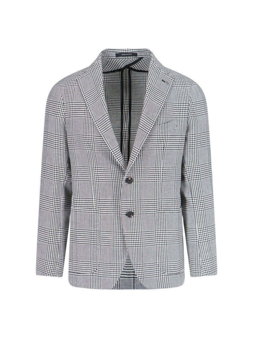 Tagliatore Pied De Poule Blazer – White/Black