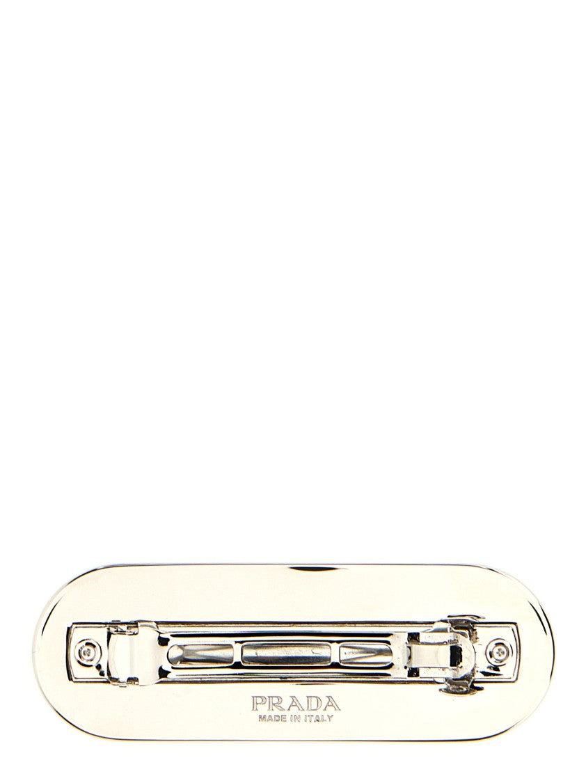 Prada Logo Hair Clip