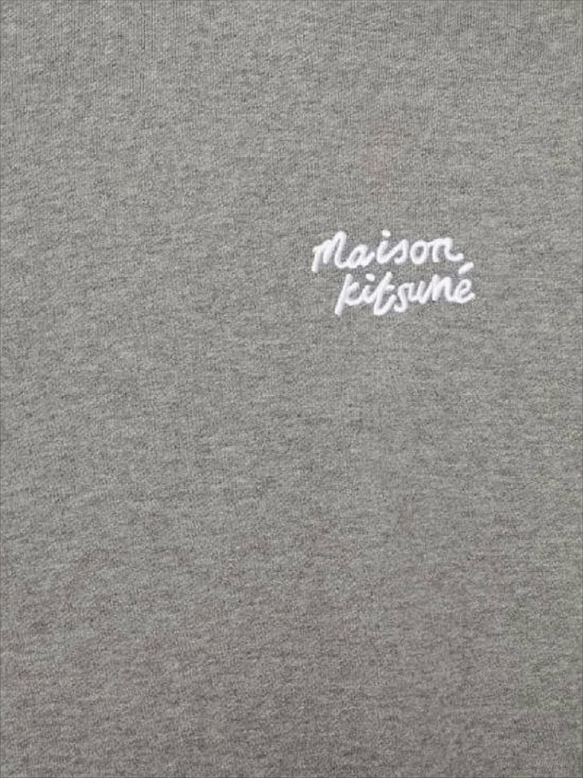 Maison Kitsuné Handwritten Embroidered Cotton Sweatshirt