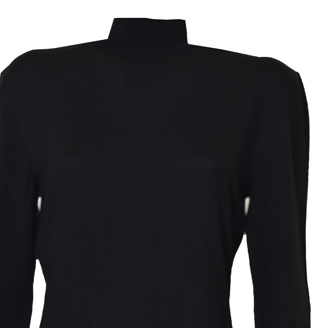 Boutique Moschino Black Virgin Wool Turtleneck Sweater