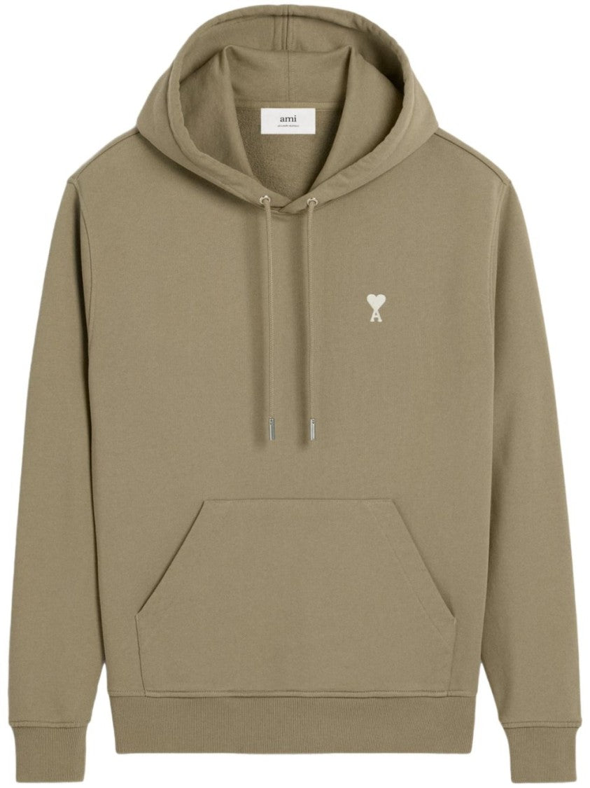 Ami Sage Green Cotton Sweatshirt