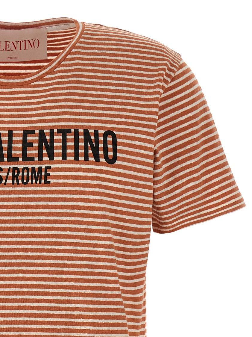 Valentino Garavani Valentino Garvani 'Chez Valentino' Stripes T-Shirt