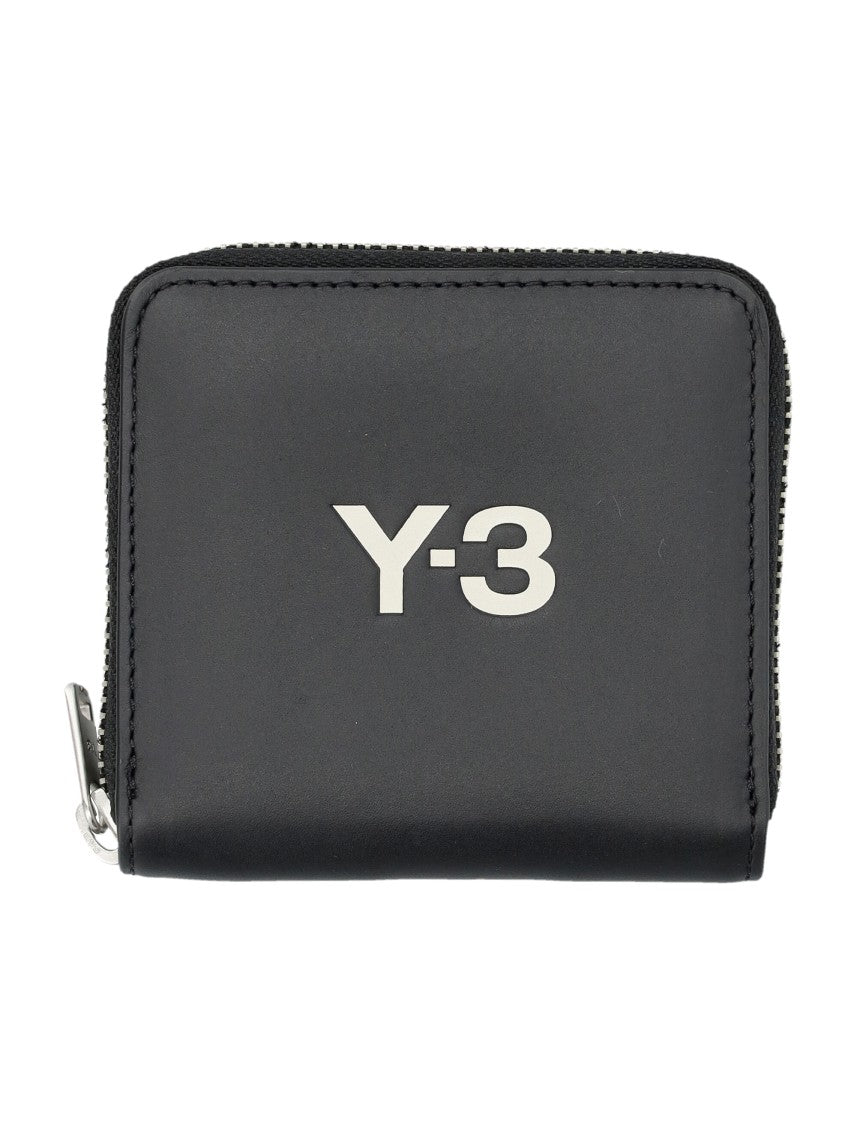 Y-3 Minimalist Rectangular Wallet With Silver Logo