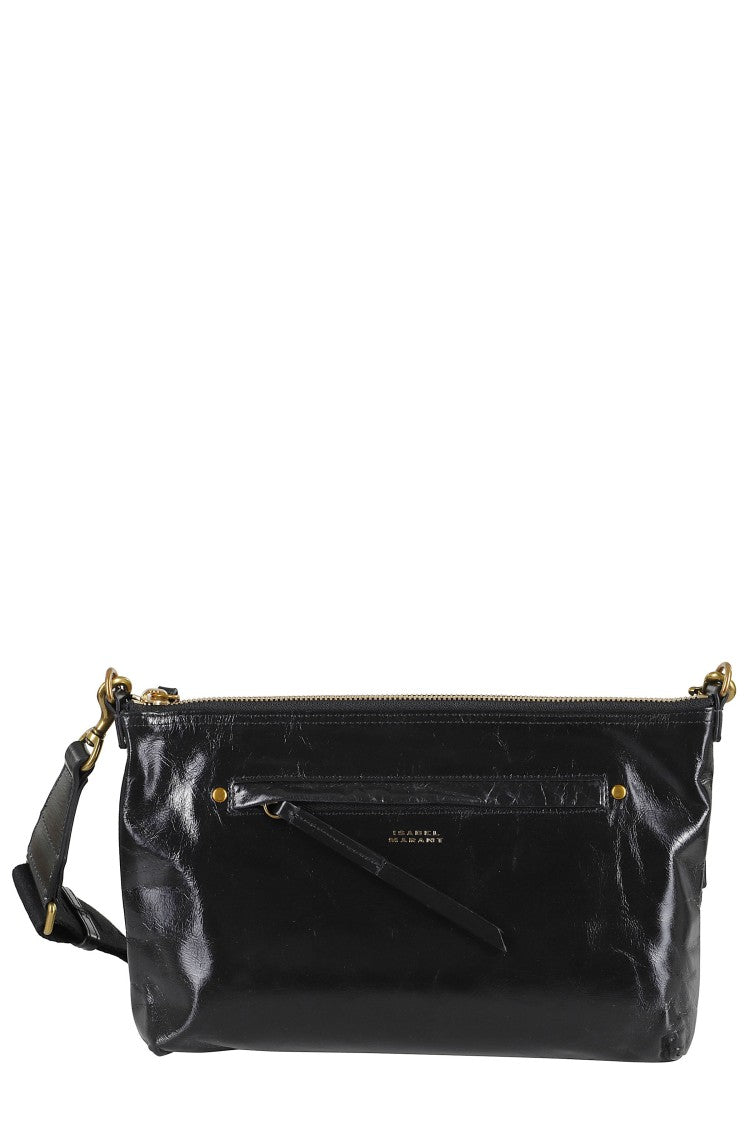Isabel Marant Nessah Glossy Calfskin Shoulder Bag