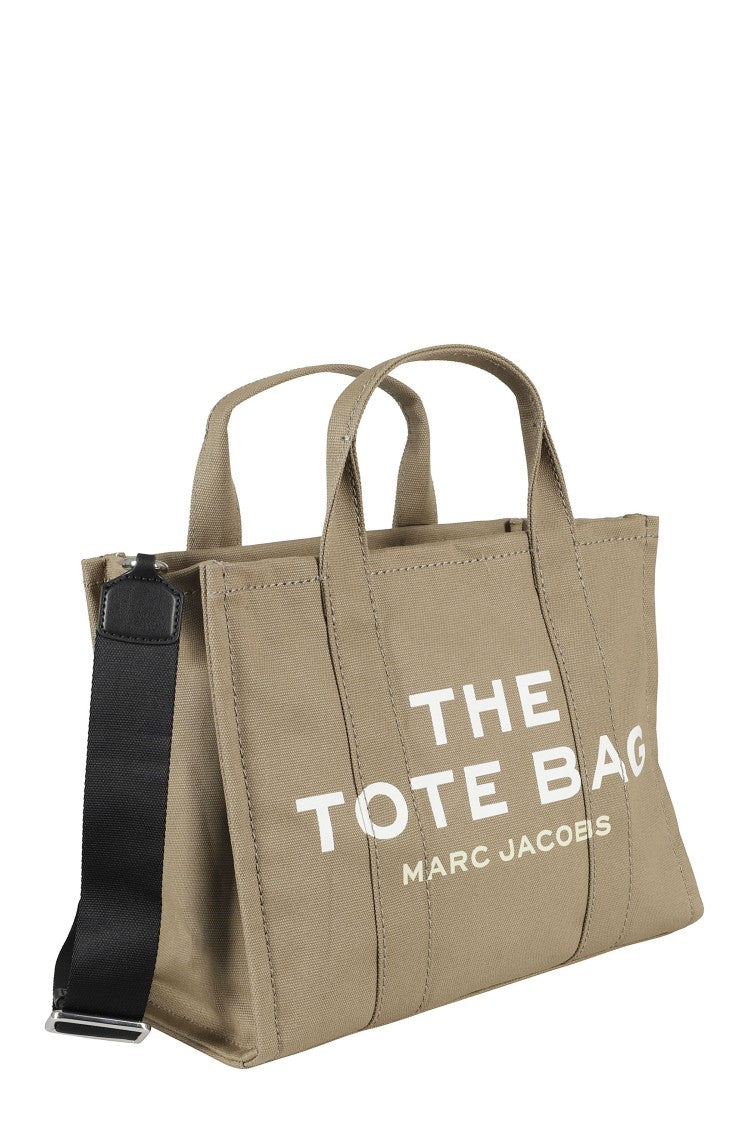 Marc Jacobs Green The Medium Tote Canvas Top-Zip Tote Bag