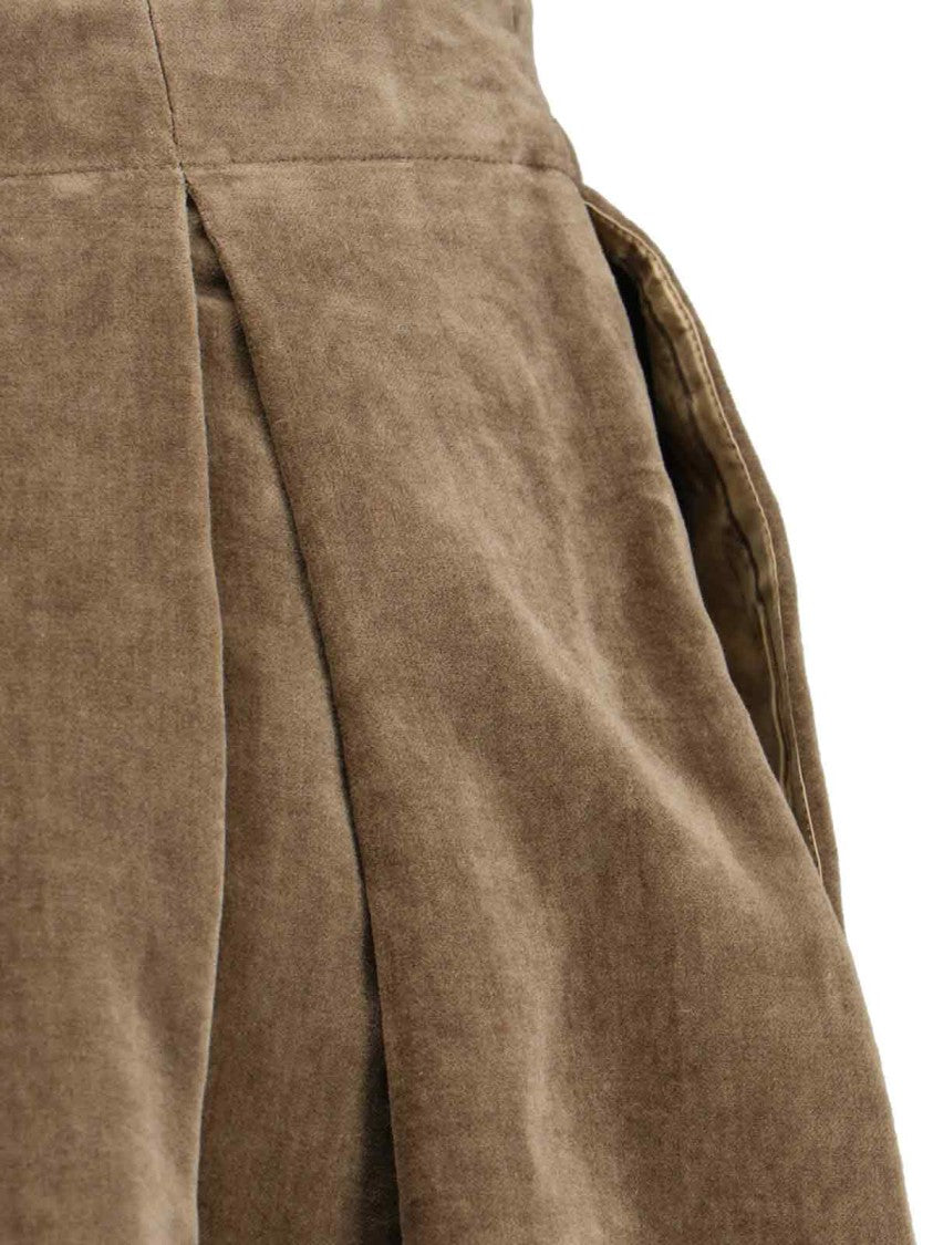 Uma Wang Knee-Length A-Line Skirt With Pleated Detail