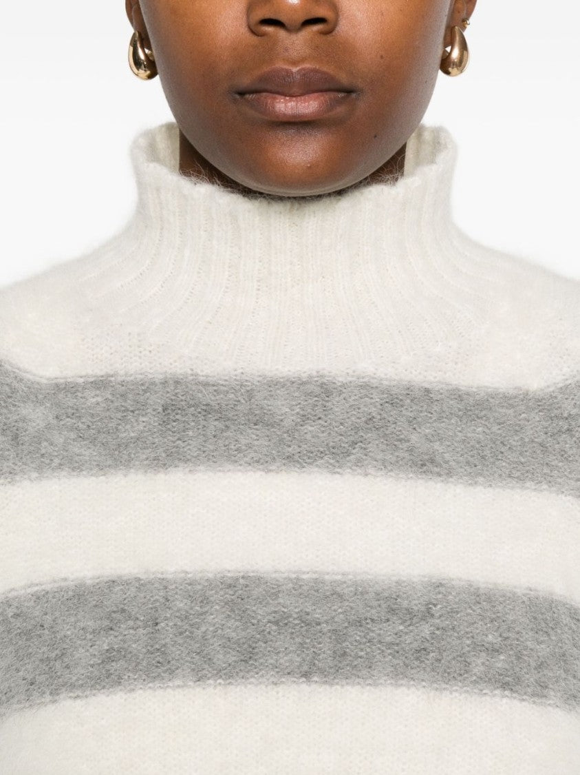 Antonelli Ribbed Mock Neck Sweater