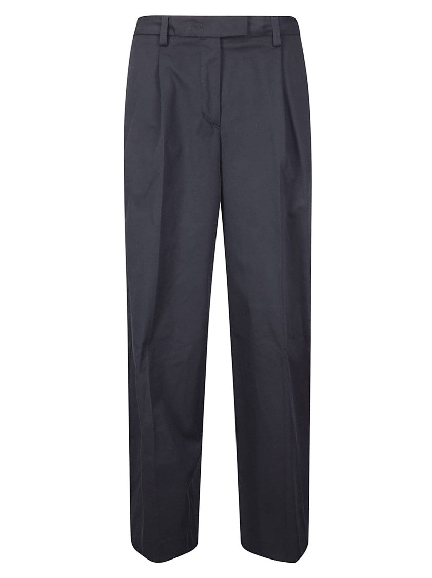 The Latest Beige Deva Pleated Gabardine Trousers