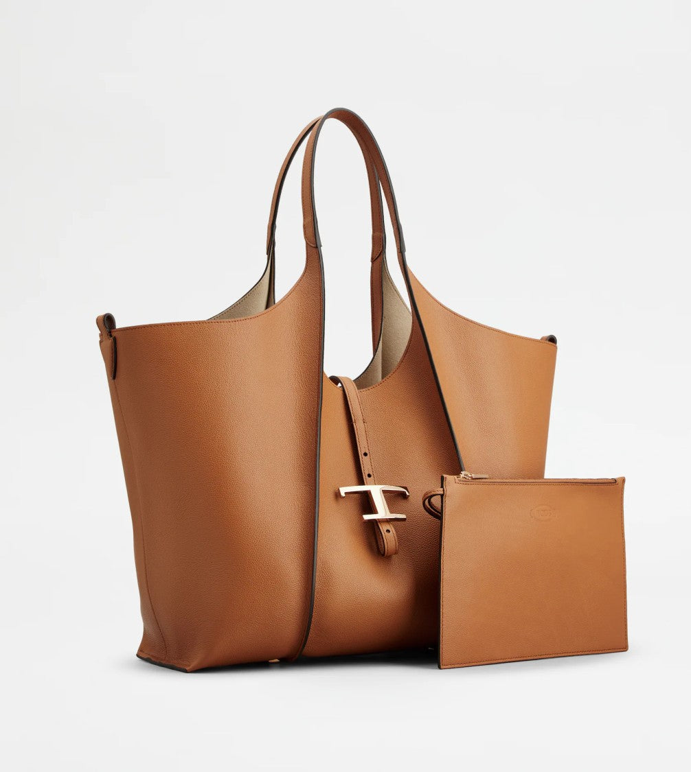 Tod's Medium Tote Bag With Metallic T-Buckle