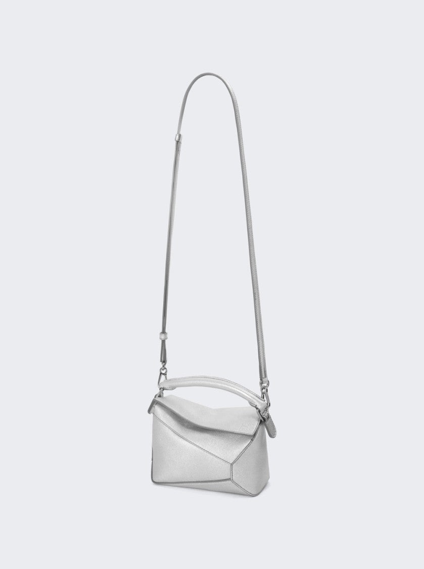 Loewe Mini Puzzle Bag Silver