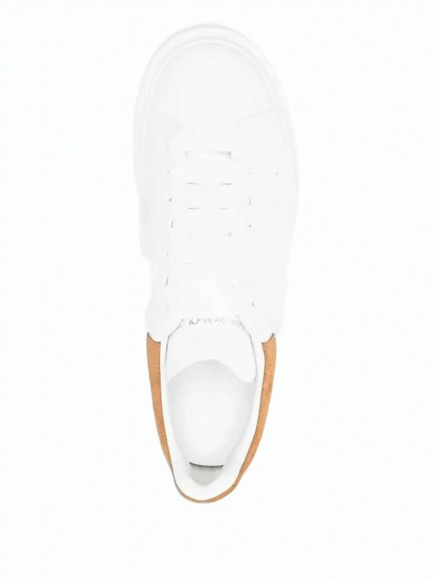 Alexander Mcqueen White Calf Leather Sneakers