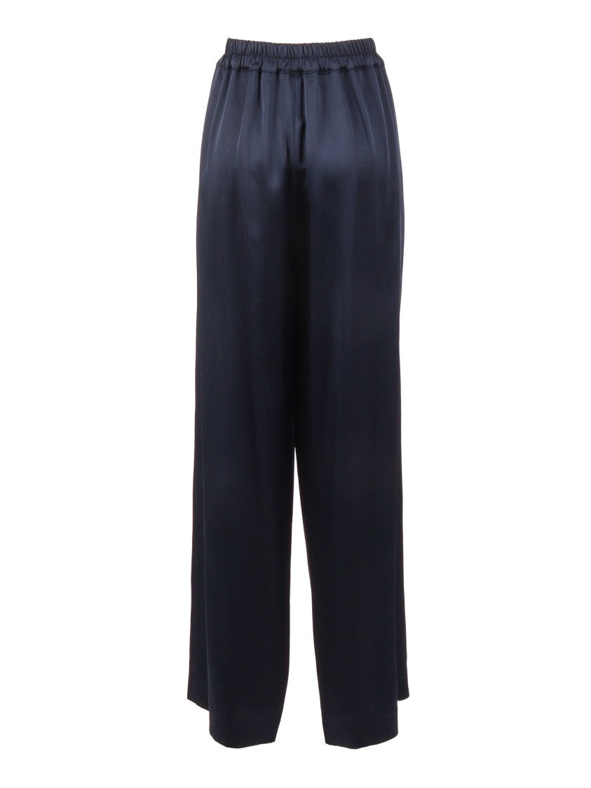 Clips High Waisted Silky Straight-Leg Pants
