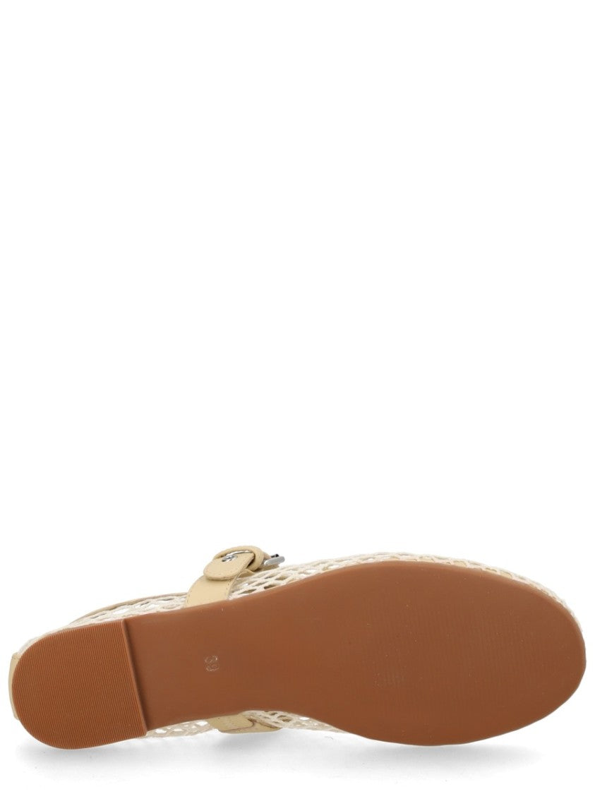Senso Mesh Transparent Silver Buckle Flats