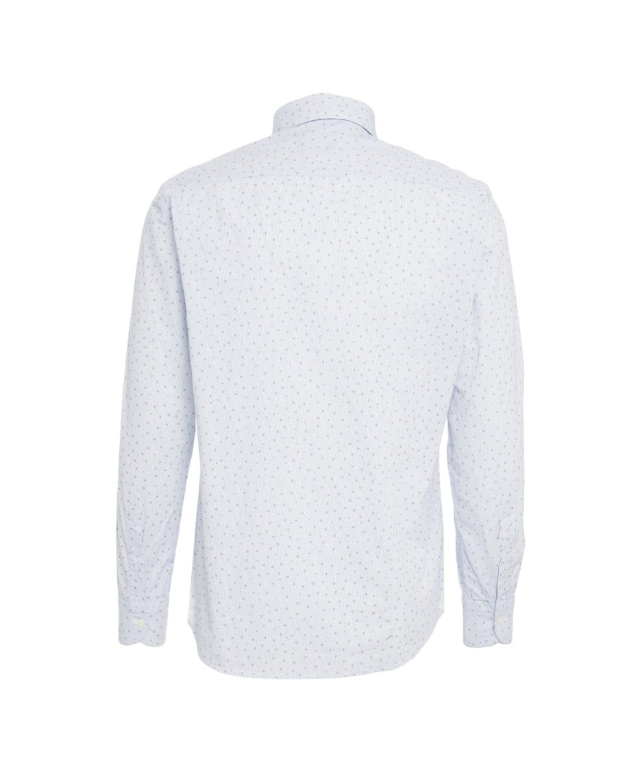 Bastoncino Bastoncino Long Sleeve Shirt With Subtle Motif And Classic Collar