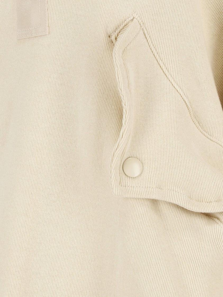 Undercover Asymmetrical Hem Jacket With Utilitarian Pockets
