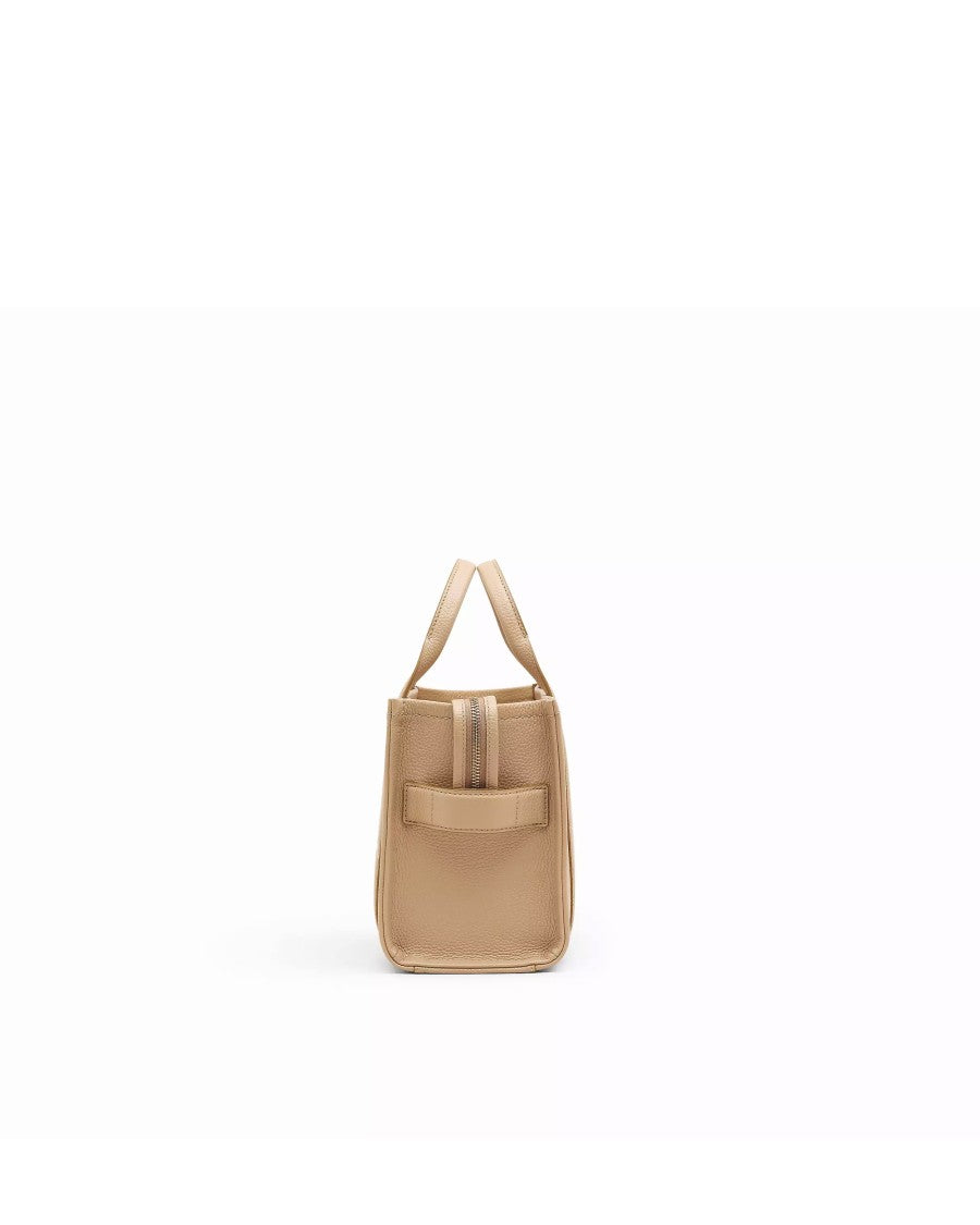 Marc Jacobs Pebbled Leather Small Tote With Dual Handles And Adjustable Strap