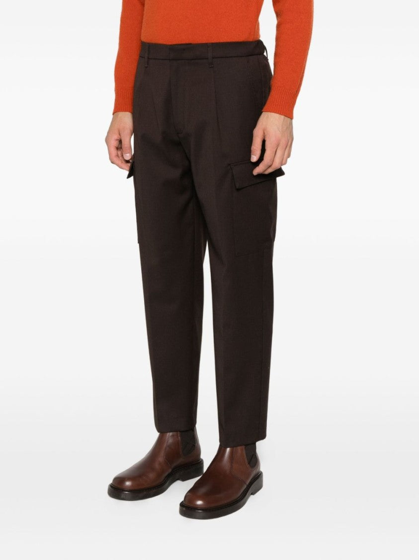 Dondup Straight Leg Cargo Pants With Pleated Front