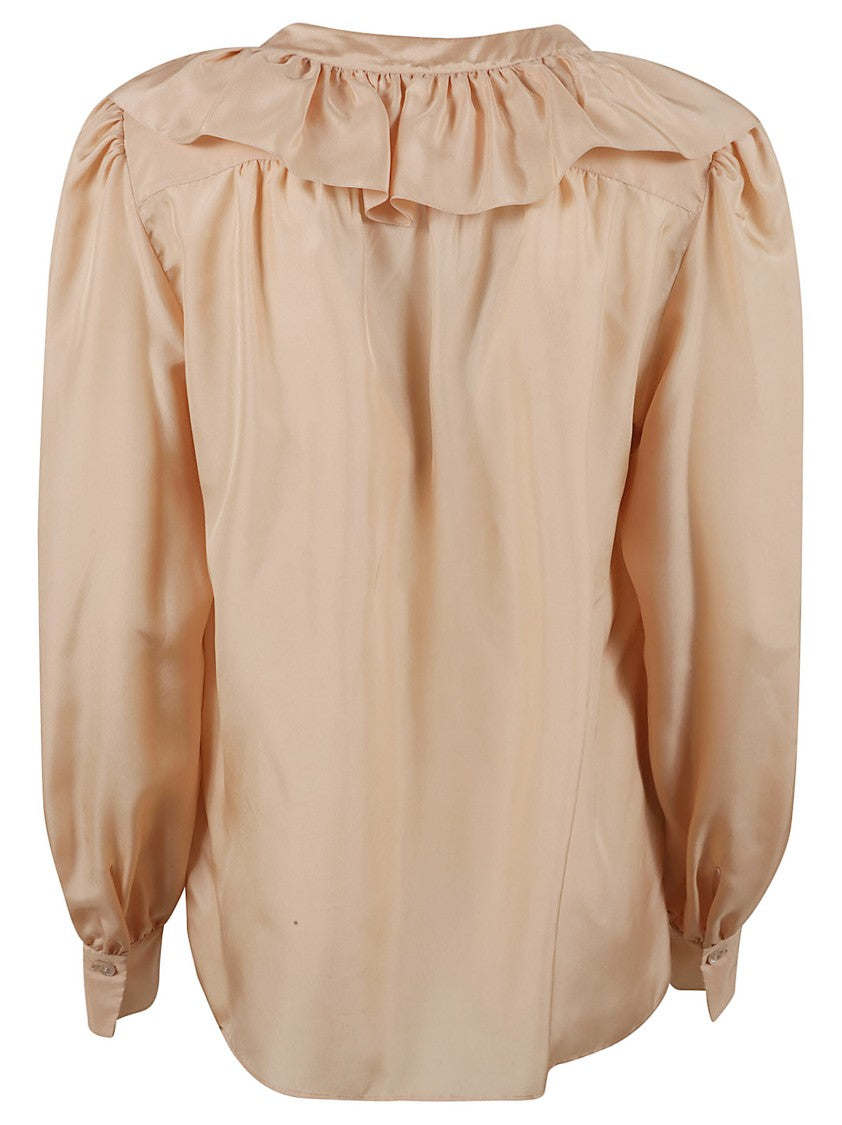 Chloé Silk Blouse With Layered Ruffles