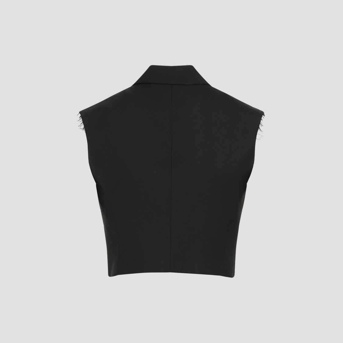 Diesel Black Polyester/Virgin Wool Blend Waistcoat