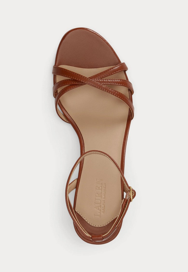 Lauren Ralph Lauren Crisscross Sandal With Slim Ankle Strap