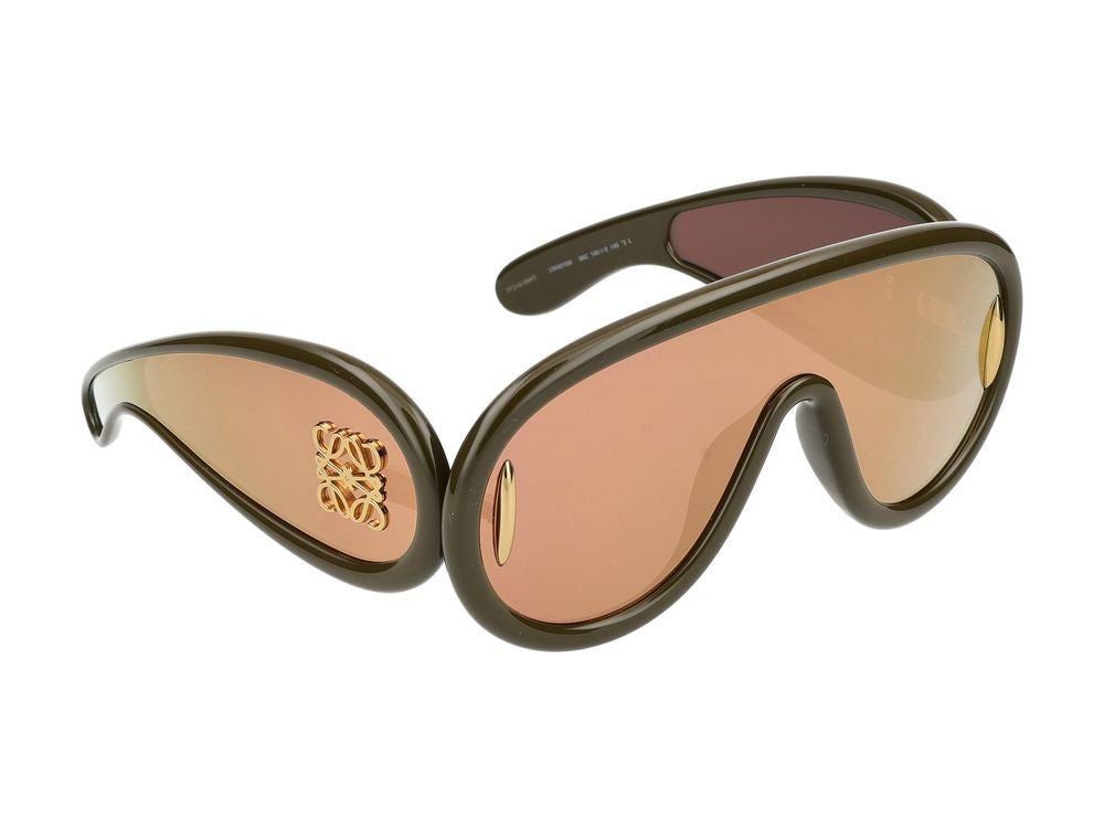 Loewe Gold Oversized Shield Sunglasses