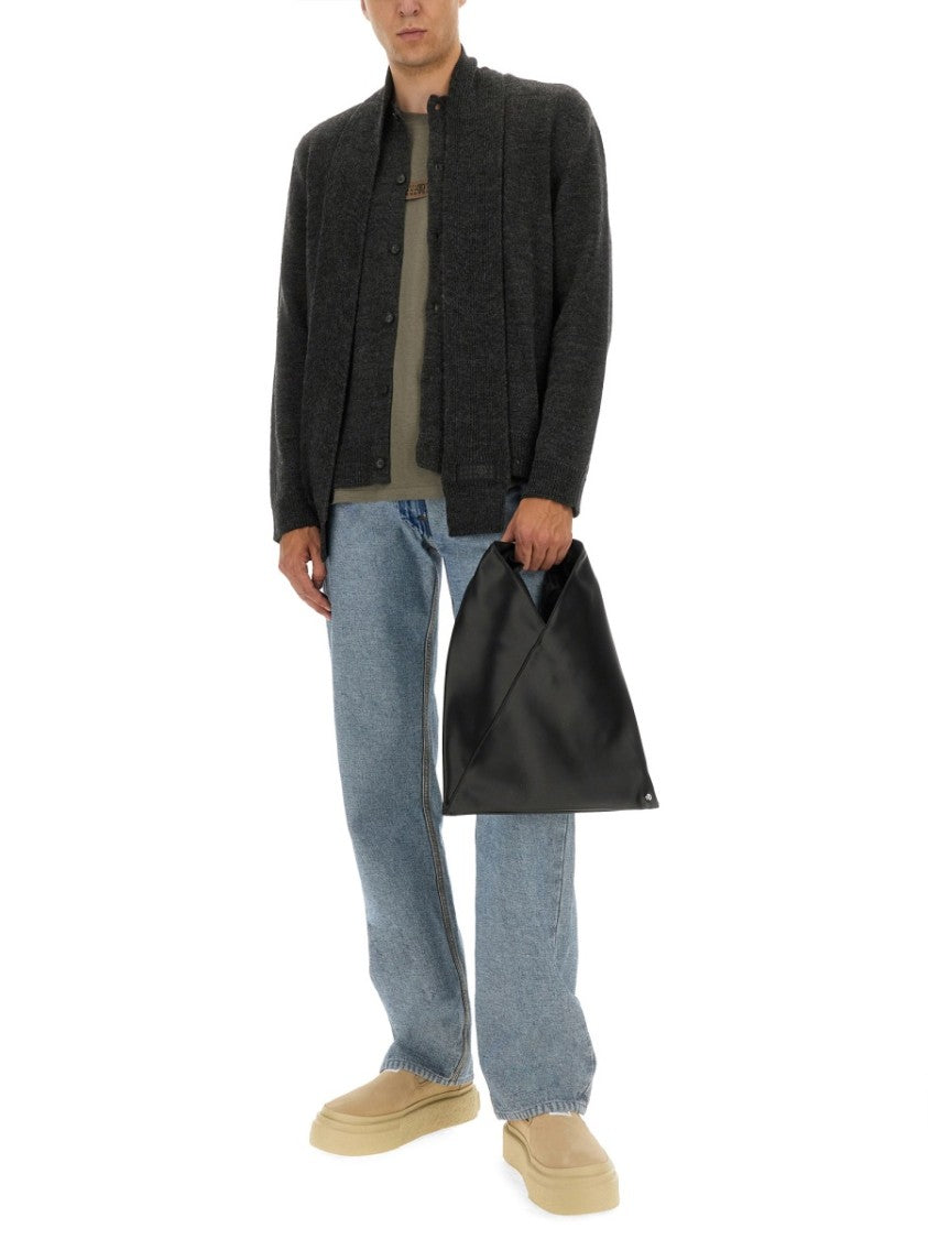 Mm6 By Maison Margiela Button-Up Wool Cardigan With Shawl Collar