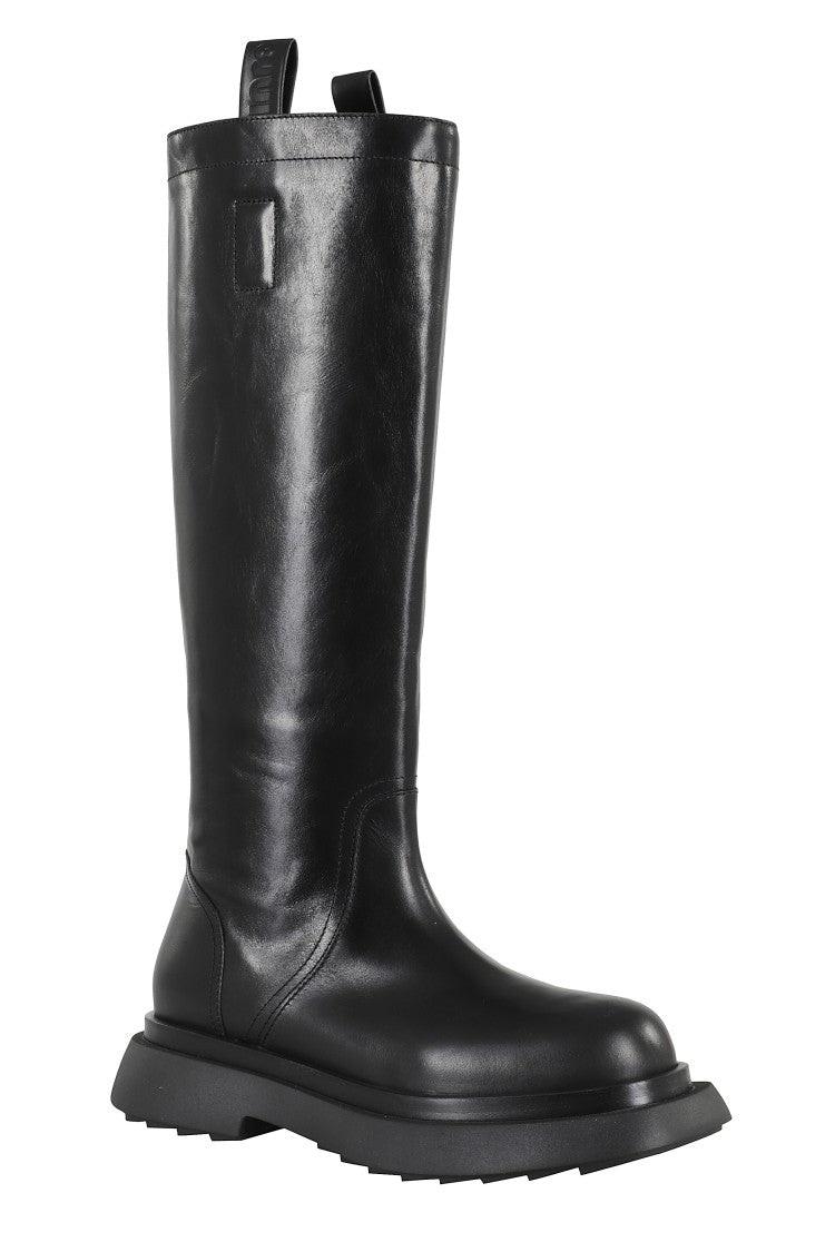 3Juin Tall Leather Saddle Boots